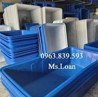 3 Thùng nhựa nuôi cá 1000L chữ nhật, thùng nhựa lớn nuôi cá trên sân thượng.