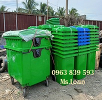 6 Bán thùng rác công cộng loại có bánh xe và nắp đậy giá sỉ.