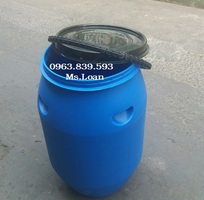 Thùng phuy 120lit đai nhựa mới thanh lý giảm giá 10