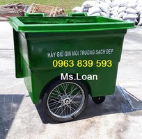 10 Cung cấp thùng rác công cộng có bánh xe kéo, xe đẩy rác, xe đẩy hàng giá rẻ