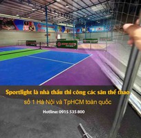 Báo giá thi công sơn sân thể thao chất lượng đàn hồi