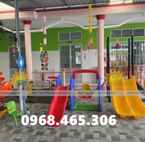 Cầu trượt mầm non ngoài trời, cầu trượt trẻ em nhập khẩu