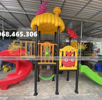 1 Cầu trượt mầm non nhập khẩu, cầu trượt trẻ em ngoài trời