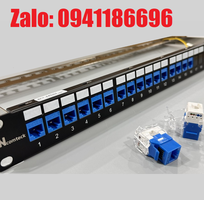 Thanh đấu nối Patch panel 24 cổng Cat6 UTP mã ACT-24S1U, ACT-JK28-C6-US chính hãng ANCOMTECK