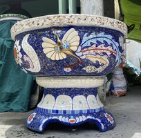 13 Chậu Long phụng , đắp miểng cẩn sành sứ . chuyên chậu cảnh các loại