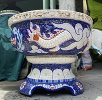 14 Chậu Long phụng , đắp miểng cẩn sành sứ . chuyên chậu cảnh các loại