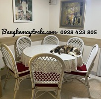 3 Bàn ghế ăn mây tự nhiên