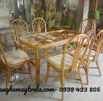 5 Bàn ghế ăn mây tự nhiên