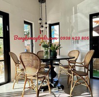 7 Bàn ghế ăn mây tự nhiên