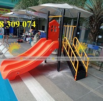 1 Cầu trượt đôi, cầu trượt mini, cầu trượt ngoài trời giá rẻ