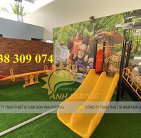 2 Cầu trượt đôi, cầu trượt mini, cầu trượt ngoài trời giá rẻ