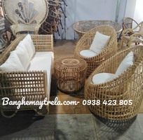 2 Sofa mây tổ yến hiện đại phòng khách