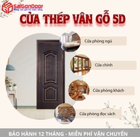 Cửa thép vân gỗ