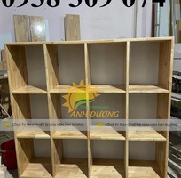 2 Tủ đựng cặp mầm non, kệ cặp mầm non 12 ô,kệ cặp dép mầm non