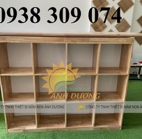 3 Tủ đựng cặp mầm non, kệ cặp mầm non 12 ô,kệ cặp dép mầm non