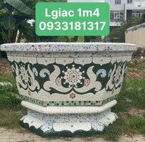 Chậu đắp tay khảm sành sứ , cẩn miểng . Thủ đức tphcm