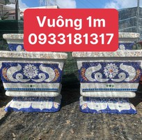 7 Chậu đắp tay khảm sành sứ , cẩn miểng . Thủ đức tphcm