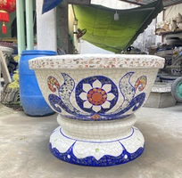 8 Chậu đắp tay khảm sành sứ , cẩn miểng . Thủ đức tphcm