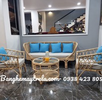 8 Bàn ghế sofa mây phòng khách hiện đại HCM
