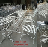 2 Bàn ghế sắt, Bàn ghế cafe, bàn ghế ăn