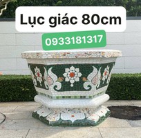5 Chậu xi măng, cốt sắt bên ngoài ốp miếng sành sứ tinh tế