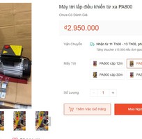 3 Cần bán máy tời điện tải trọng 800 KG Model PA800