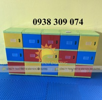 Tủ đựng cặp của trẻ cao cấp , tủ đựng balo mấm non bằng nhựa
