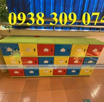 2 Tủ đựng cặp của trẻ cao cấp , tủ đựng balo mấm non bằng nhựa