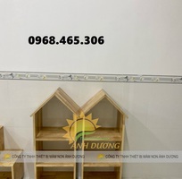 1 Kệ gỗ mầm non chất lượng cao, kệ gỗ nhà trẻ mẫu giáo