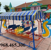 1 Xích đu thuyền rồng có mái che trẻ em