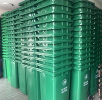 Thùng rác nhựa 240lit dung tích lớn, thiết kế tiện dụng, bền vượt trội