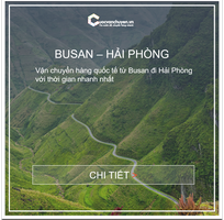 1 Giá cước vận chuyển từ Busan, Hàn Quốc về Việt Nam
