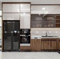 1 Tủ Bếp Gỗ Óc Chó Đẹp Sang Trọng, Công Năng Vượt Trội