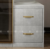 Tủ Áo Cánh Kính Chữ L Khung Nhôm Tích Hợp Kệ Trang Trí Cao Cấp