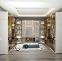 4 Tủ Áo Cánh Kính Chữ L Khung Nhôm Tích Hợp Kệ Trang Trí Cao Cấp