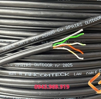 1 Dây cáp thoại ngoài trời Cat3 đồng dầu gia cường chịu lực - outdoor dài 500M/cuộn , hiệu Ancomteck