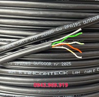3 Dây cáp thoại ngoài trời Cat3 đồng dầu gia cường chịu lực - outdoor dài 500M/cuộn , hiệu Ancomteck