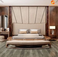 Giường Ngủ Gỗ Tự Nhiên Thiết Kế Bo Tròn Độc Đáo