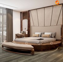 2 Giường Ngủ Gỗ Tự Nhiên Thiết Kế Bo Tròn Độc Đáo