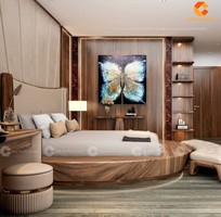 1 Giường Ngủ Gỗ Tự Nhiên Thiết Kế Bo Tròn Độc Đáo