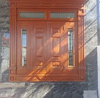 Cửa thép vân gỗ hiện đại