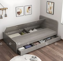 1 Giường Ngủ Gỗ Công Nghiệp Dạng Hộp Tích Hợp Hộc Kéo