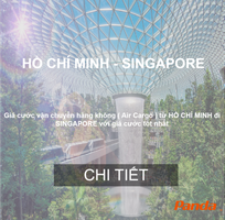 Cước vận tải hàng không  Air Cargo  từ Hồ Chí Minh đi Singapore