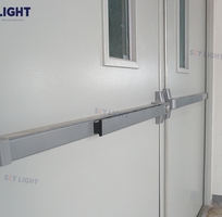 Cửa Chống Cháy 2 Cánh EI60 Sky Light   An Toàn Vượt Trội Với Thanh Thoát Hiểm