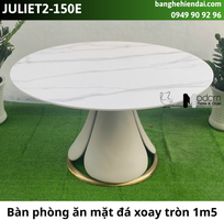 1 Bàn ăn mặt đá tròn mâm xoay JULIET2-135E tại HCM