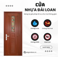 1 Cửa nhựa Đài Loan ghép thanh