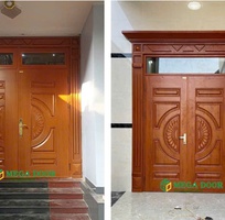 1 Cửa Chính Thép Vân Gỗ - Bền Bỉ, Giá Tốt