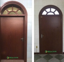 2 Cửa Chính Thép Vân Gỗ - Bền Bỉ, Giá Tốt