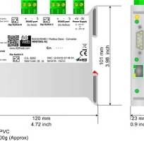 HD67521-422-A1: RS232/RS422/Modbus TCP-Converter