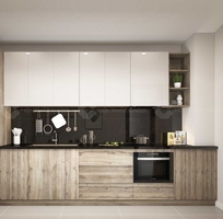 Tủ Bếp Gỗ Công Nghiệp MDF Phủ Melamine Đẹp Sang Trọng